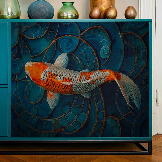 Papel De Seda Koi con la página de desacuerdo de Golden Swirls (Subido por el creador)