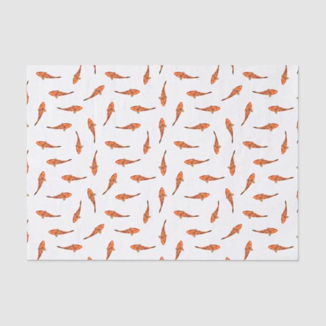 Papel De Seda Koi pesca el modelo del adorno (Anverso)