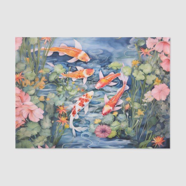 Papel De Seda Koi Pond (Anverso)