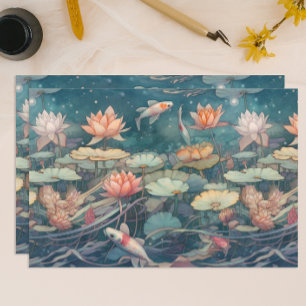 Papel De Seda Koi Pond
