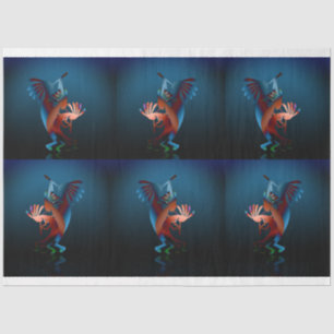 Papel De Seda Kokopelli Blues Set 2 Decoupage