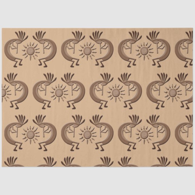 Papel De Seda Kokopelli Golden Sun Bronce 2 de diciembre (Anverso)