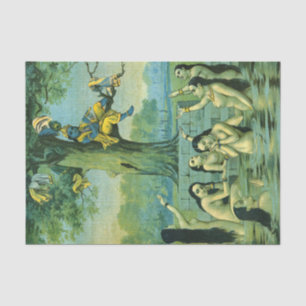 Papel De Seda Krishna Leela por Raja Ravi Varma