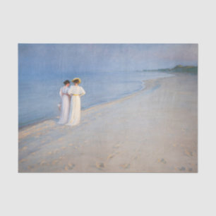 Papel De Seda Kroyer - Noche de verano en la playa de Skagen