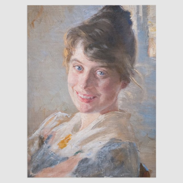 Papel De Seda Kroyer - Retrato de la esposa de la artista Marie (Subido por el creador)