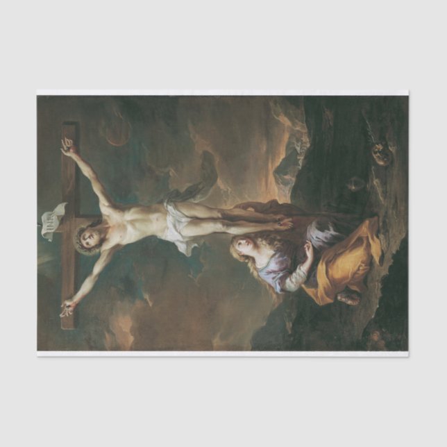 Papel De Seda Kruzifixus Mit Maria Magdalena, Martino Altomonte (Anverso)