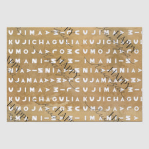 Papel De Seda Kwanzaa feliz moderna