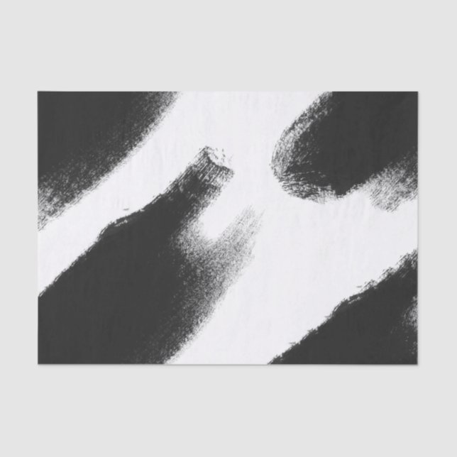 Papel De Seda La acuarela negra raya el extracto (Anverso)