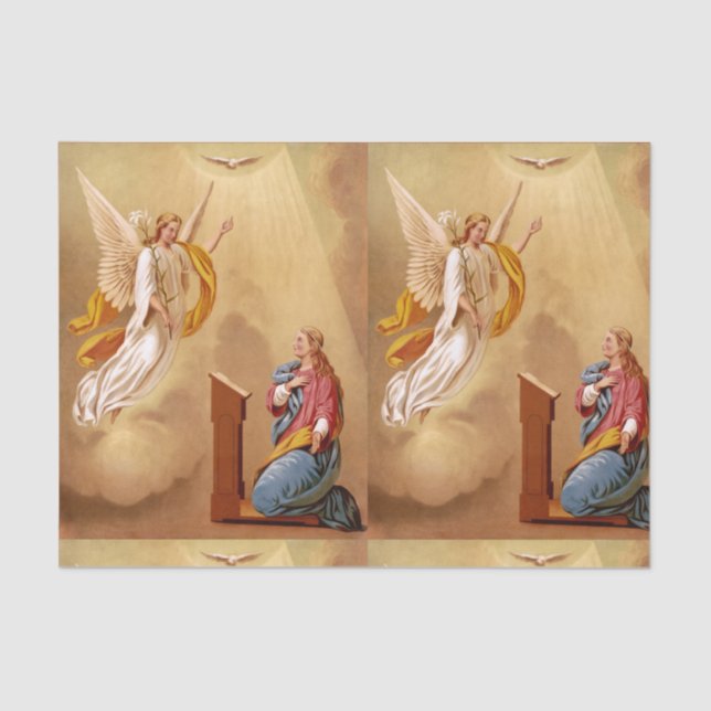 Papel De Seda La Anunciación de la Virgen María (Anverso)