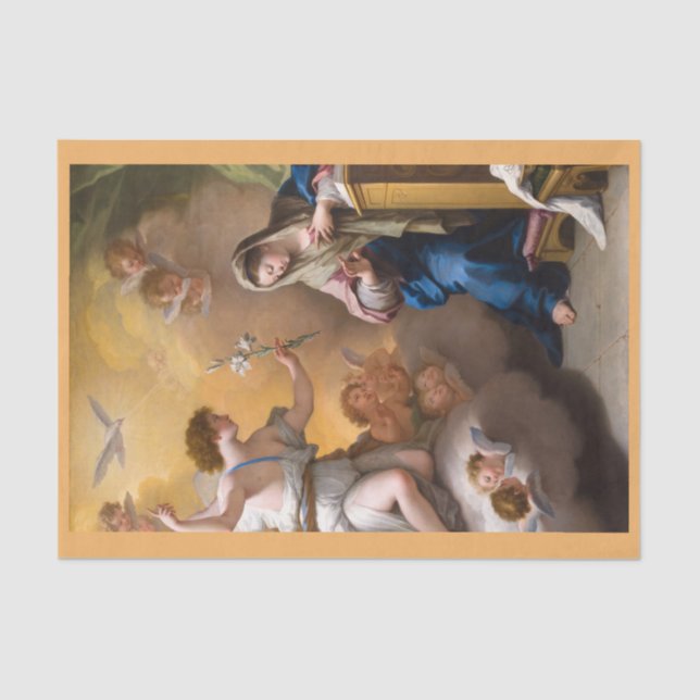 Papel De Seda La Anunciación, Paolo de Matteis (Anverso)