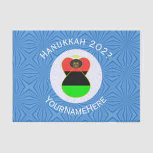 Papel De Seda La bandera de Angel Hanukkah de la diáspora africa