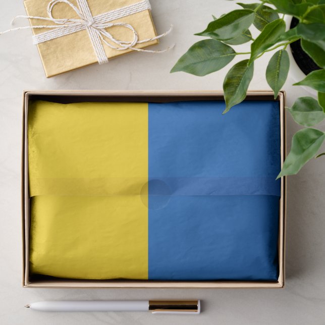 Papel De Seda La bandera de Ucrania (Regalo )