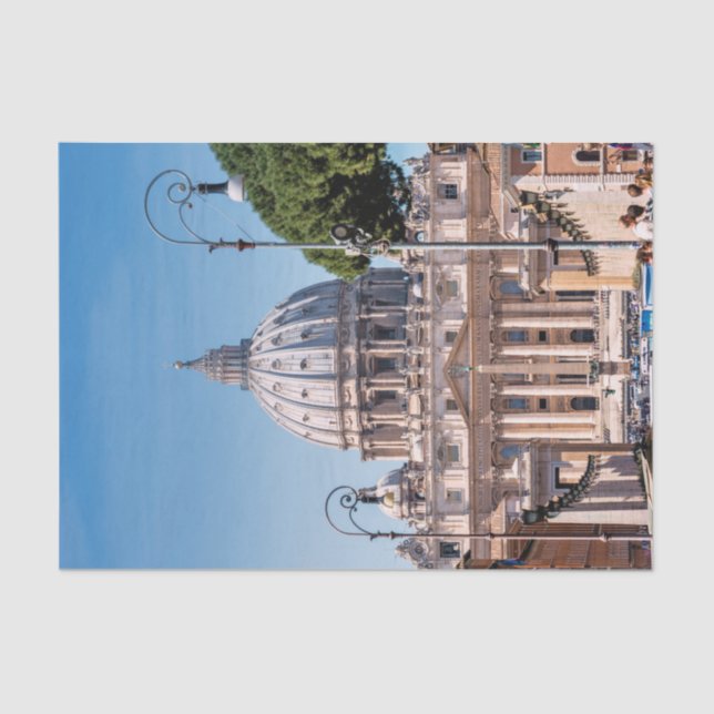 Papel De Seda La basílica de San Pedro (Anverso)