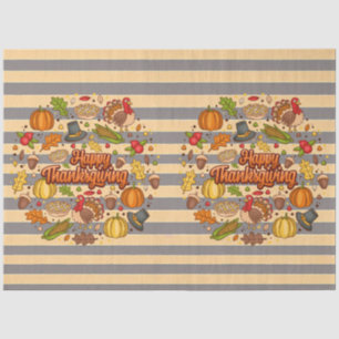 Papel De Seda La bella colección de otoño del Día de Acción de G