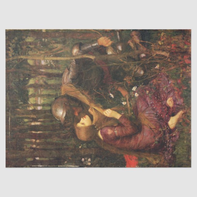Papel De Seda La Belle Dame sans Merci, de J W Waterhouse (Anverso)