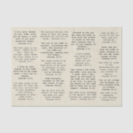 Papel De Seda La Biblia de la máquina retro salta versos para lo