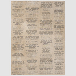 Papel De Seda La Biblia de la máquina retro salta versos para lo