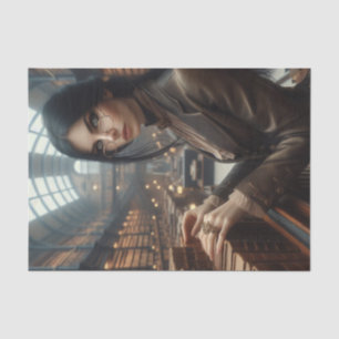 Papel De Seda La bibliotecaria Steampunk Vintage Victoriana