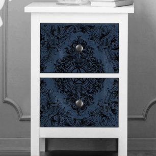 Papel De Seda La brujería florece Pentáculo de Duste Blue Fant