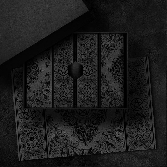 Papel De Seda La brujería florece | Pentáculo Gris oscuro de la  (Subido por el creador)