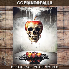 Papel De Seda La calavera Apple del pecado original