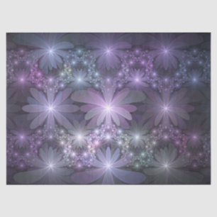 Papel De Seda La cama de flores reluciente arte fractal
