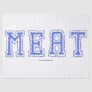 Papel De Seda La carne de SlipperyJoe vibrante letras grandes ne