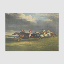 Papel De Seda La carrera de caballos Epsom Derby