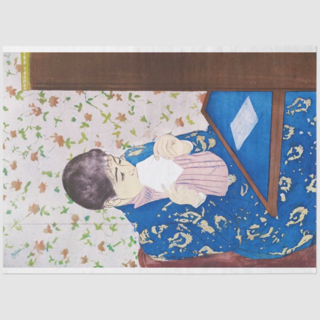 Papel De Seda La carta, Mary Cassatt (Anverso)