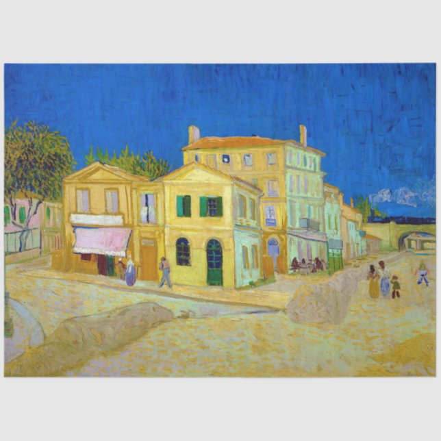 Papel De Seda La casa amarilla, Van Gogh (Anverso)