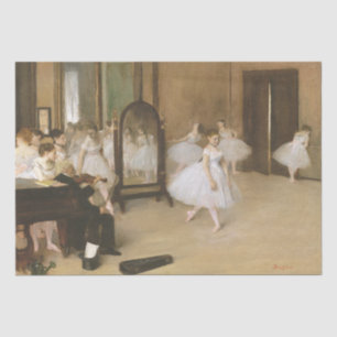 Papel De Seda La clase de baile (aproximadamente 1870) pintando 