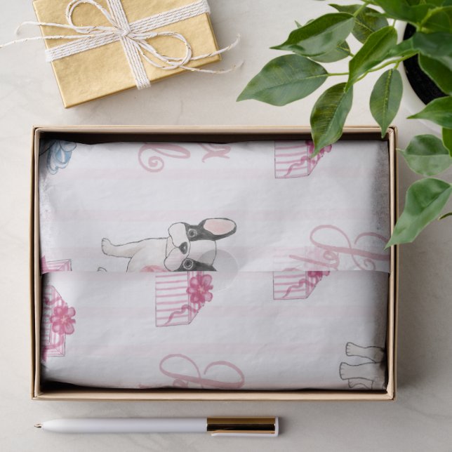 Papel De Seda La Colección Frenchie Noël (Regalo )