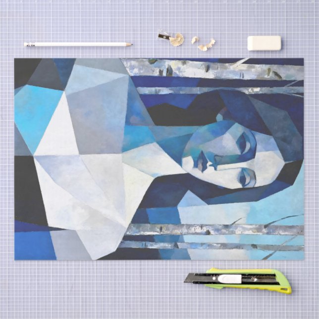 Papel De Seda La compostura de “Caelith” – Un retrato abstracto (Artesanía)