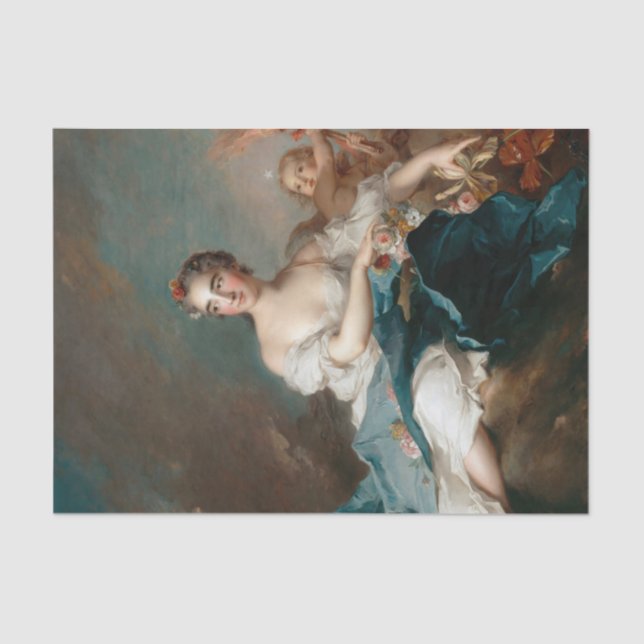 Papel De Seda La condesa de Brac as Aurora, Jean-Marc Nattier (Anverso)