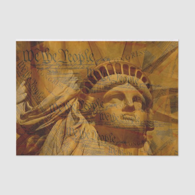 Papel De Seda La Constitución de los Estados Unidos (Anverso)