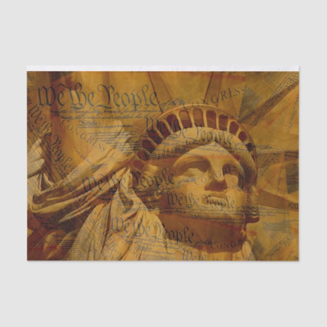 Papel De Seda La Constitución de los Estados Unidos (Anverso)