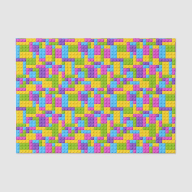 Papel De Seda La construcción plástica bloquea el modelo (Anverso)