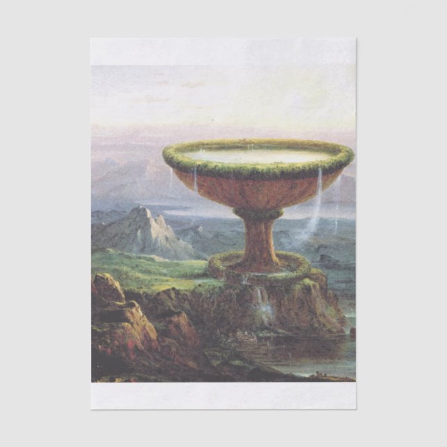 Papel De Seda La copa del titán por Thomas Cole (Anverso)