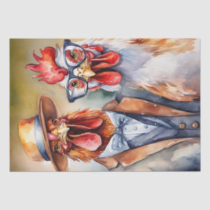 Papel De Seda La costura de la garra: Pollos de moda en desahuci