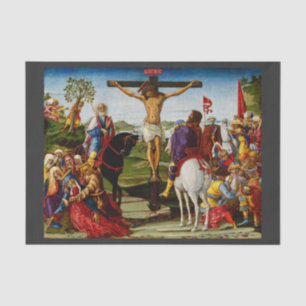 Papel De Seda La crucifixión de Benvenuto di Giovanni