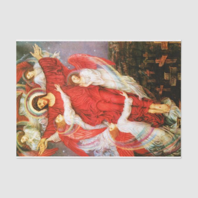 Papel De Seda La Cruz Roja (Crucifixión de Jesucristo) (Anverso)