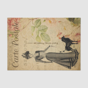 Papel De Seda La Dama Francesa De Ephemera Y Su Decoración De Ca