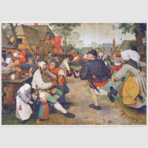 Papel De Seda La danza campesina, Pieter Bruegel