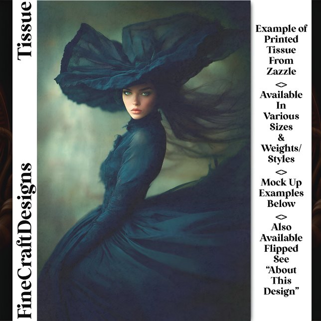 Papel De Seda La desconfianza de Mystical Lady en Midnight Blue  (Subido por el creador)