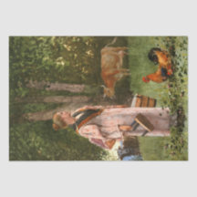 La doncella lechera (granja lechera rural)