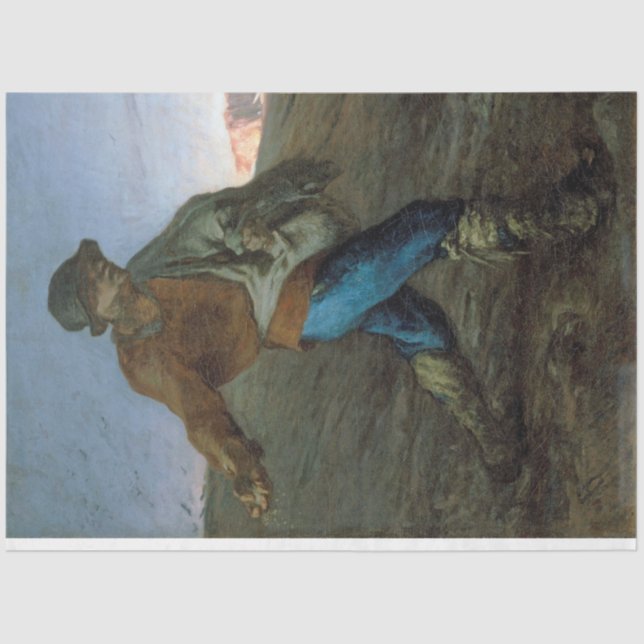 Papel De Seda La Ducha, el Millet Jean-Francois (Anverso)