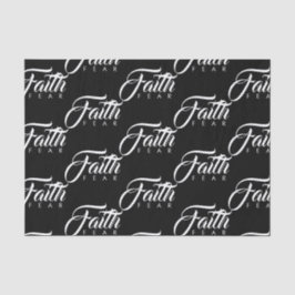 Papel De Seda La fe sobre el miedo negro