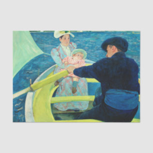 Papel De Seda La Fiesta en barco de Mary Cassatt