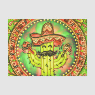 Papel De Seda La Fiesta Mexicana Cinco de Mayo Gorra Desnudo Ver