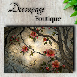 Papel De Seda La floración japonesa del cerezo al estilo asiátic